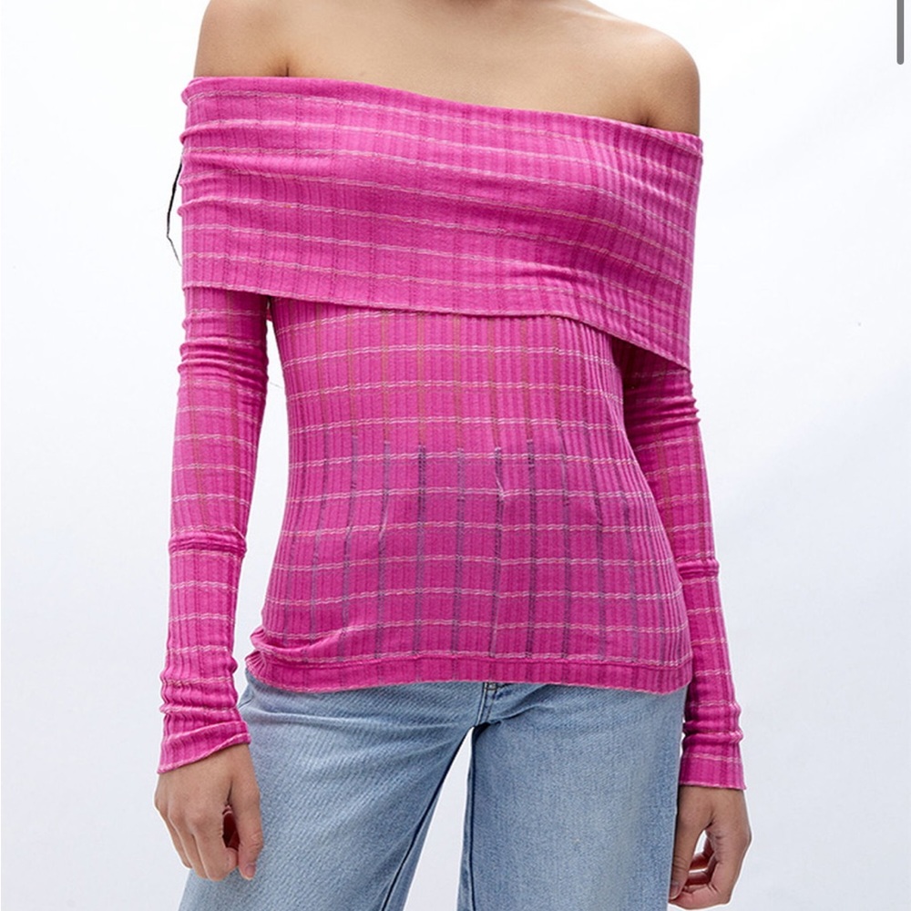 NWT Free People Snowbunny off shoulder top large